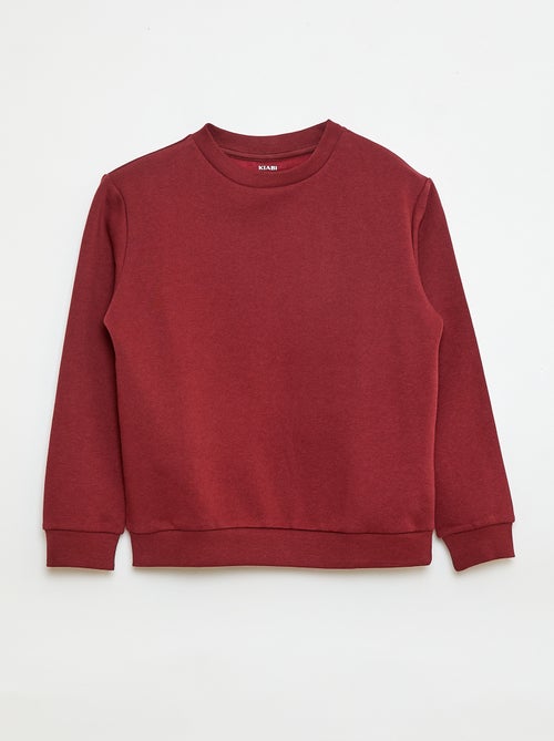Felpa in tessuto felpato tinta unita - Kiabi Felpa in tessuto felpato tinta unita - Kiabi