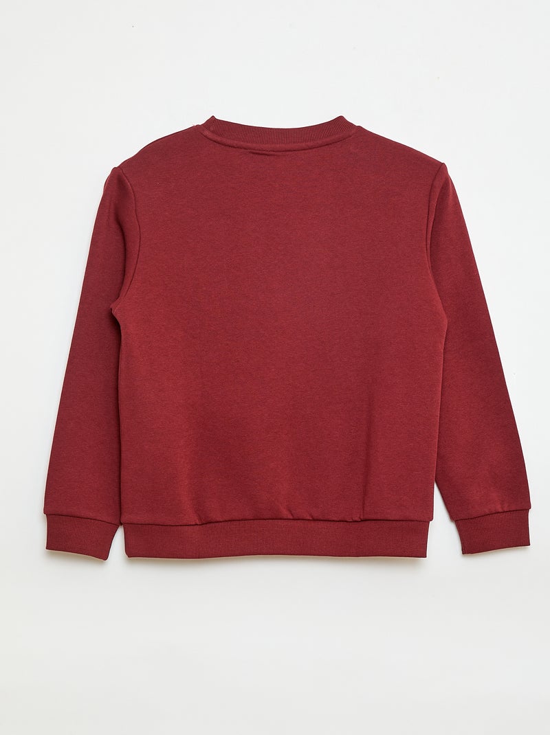 Felpa in tessuto felpato tinta unita Marrone - Kiabi