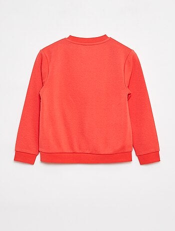 Felpa in tessuto felpato tinta unita