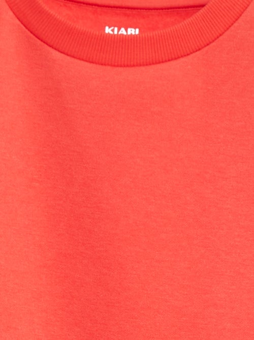 Felpa in tessuto felpato tinta unita - Kiabi