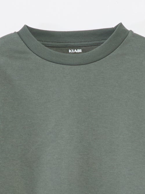 Felpa in tessuto felpato tinta unita - Kiabi