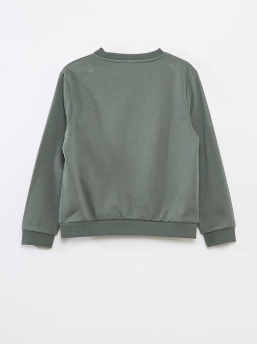 Felpa in tessuto felpato tinta unita - Kiabi