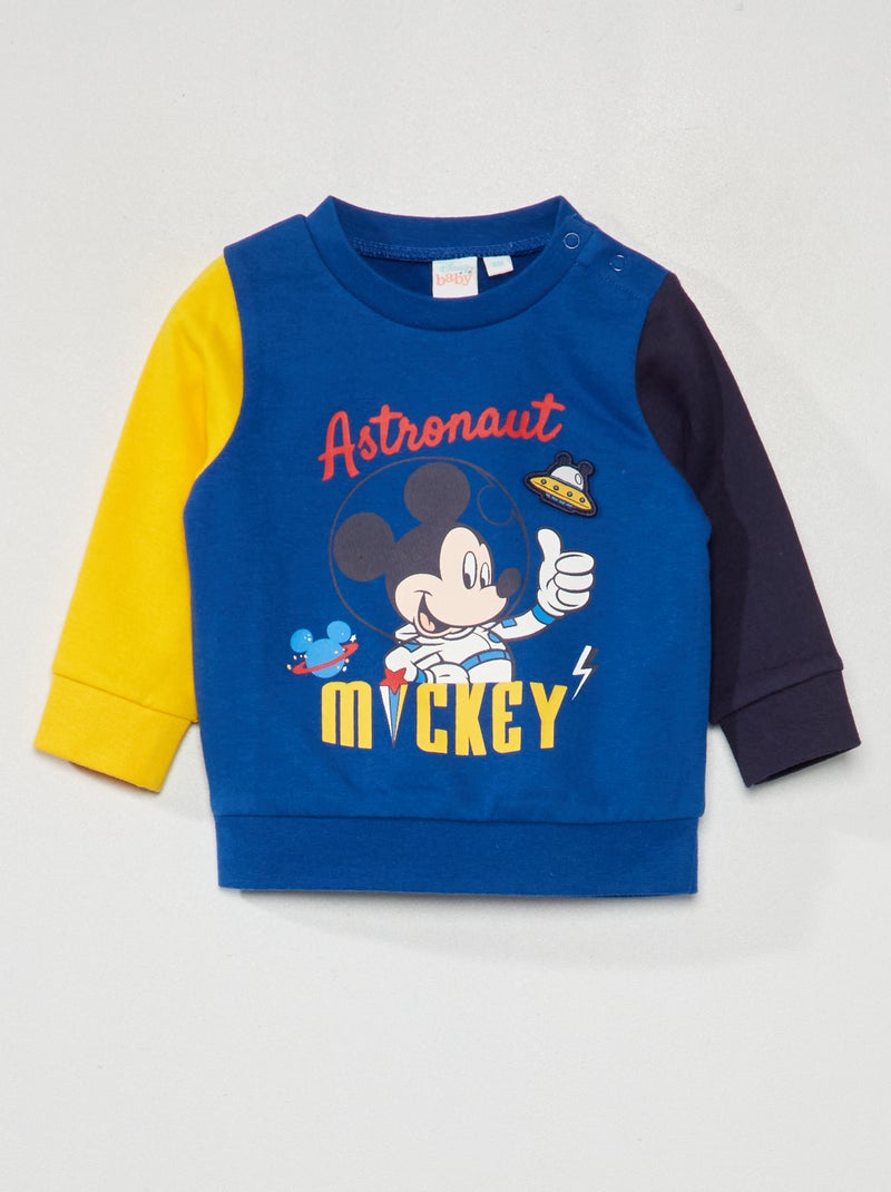 Felpa in tessuto felpato 'Topolino' 'Astronauta' 'Disney' blu - Kiabi