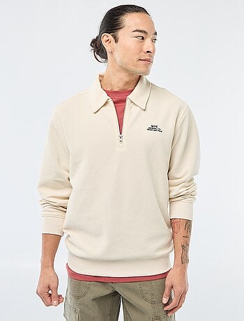 Felpa in tessuto goffrato