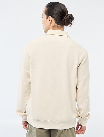 Felpa in tessuto goffrato