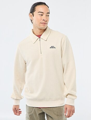 Felpa in tessuto goffrato