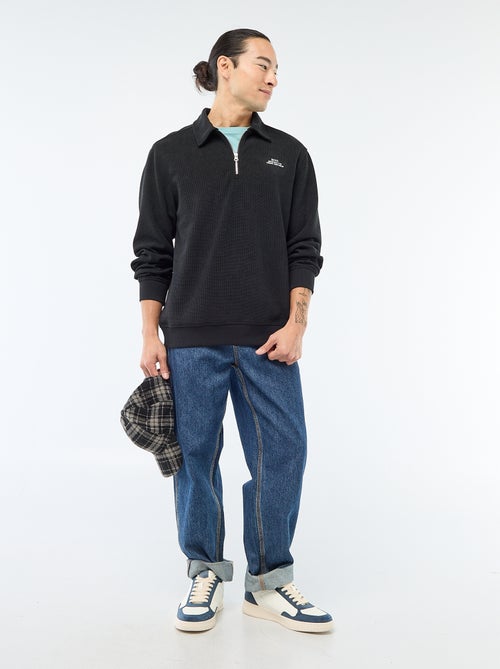 Felpa in tessuto goffrato - Kiabi