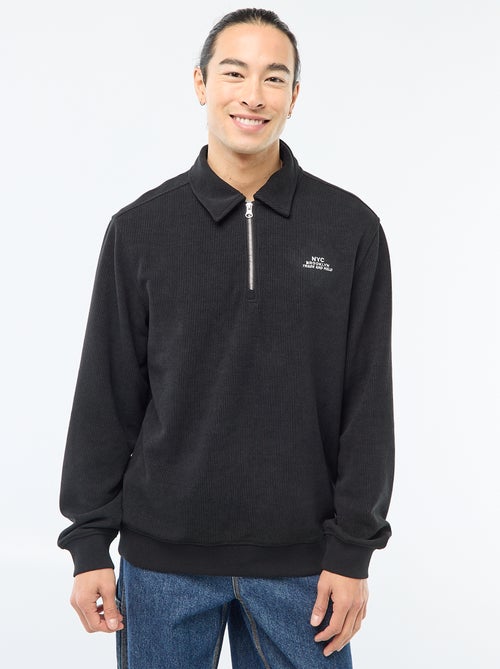 Felpa in tessuto goffrato - Kiabi