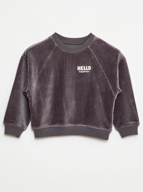 Felpa in velluto a coste - Kiabi