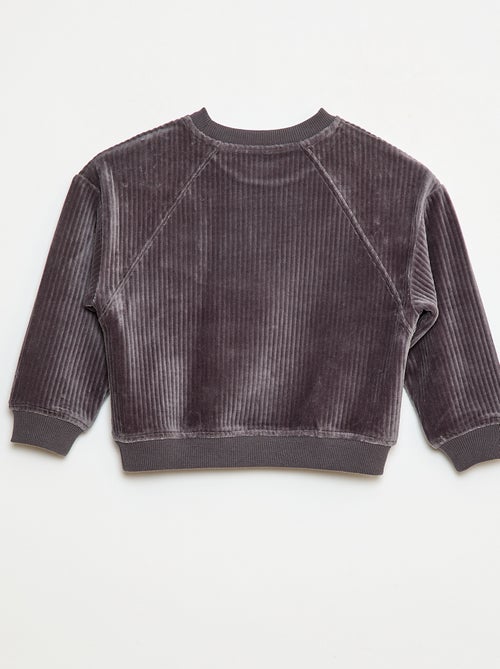 Felpa in velluto a coste - Kiabi