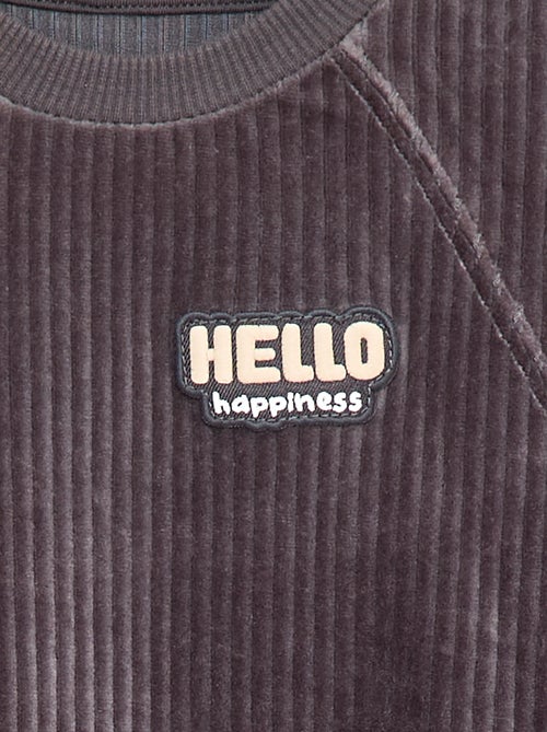 Felpa in velluto a coste - Kiabi