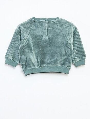 Felpa in velluto a coste