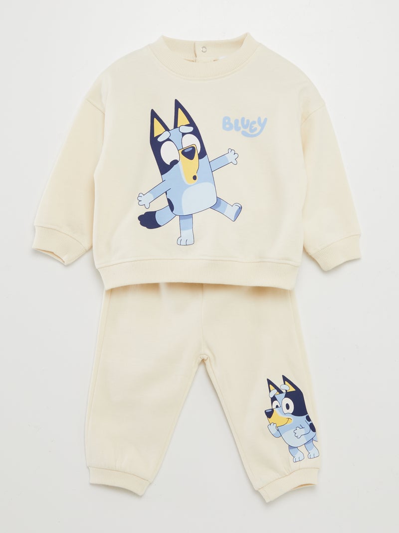 Felpa + joggers 'Bluey' - 2 pezzi BIANCO - Kiabi