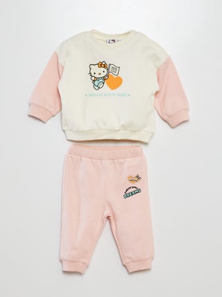 Felpa + joggers 'Hello Kitty' - 2 pezzi