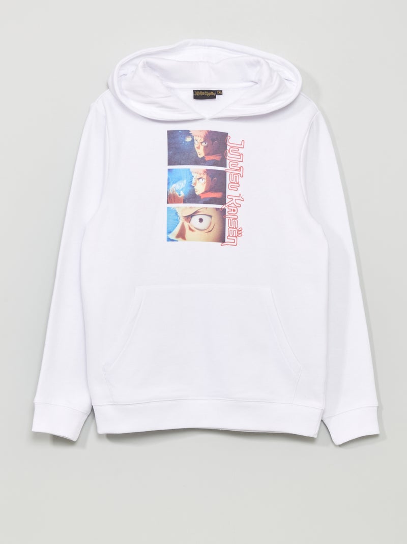 Felpa 'Jujutsu Kaisen' con cappuccio Bianco - Kiabi
