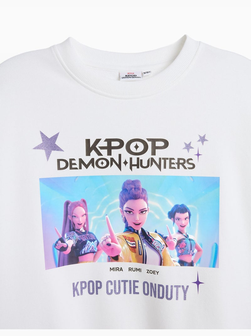 Felpa 'k-pop cacciatori di demoni', mo fashion Bianco - Kiabi