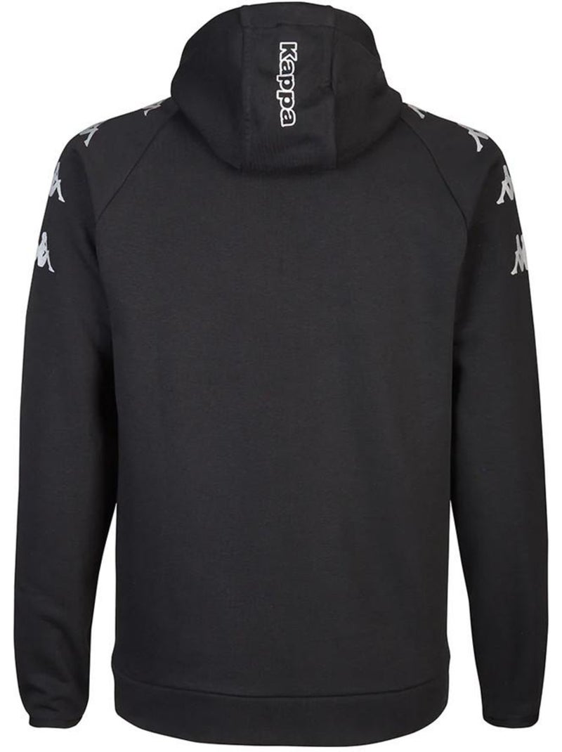 Felpa Kappa con Zip per Ragazzo Nero - Kiabi