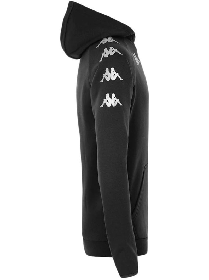 Felpa Kappa con Zip per Ragazzo Nero - Kiabi
