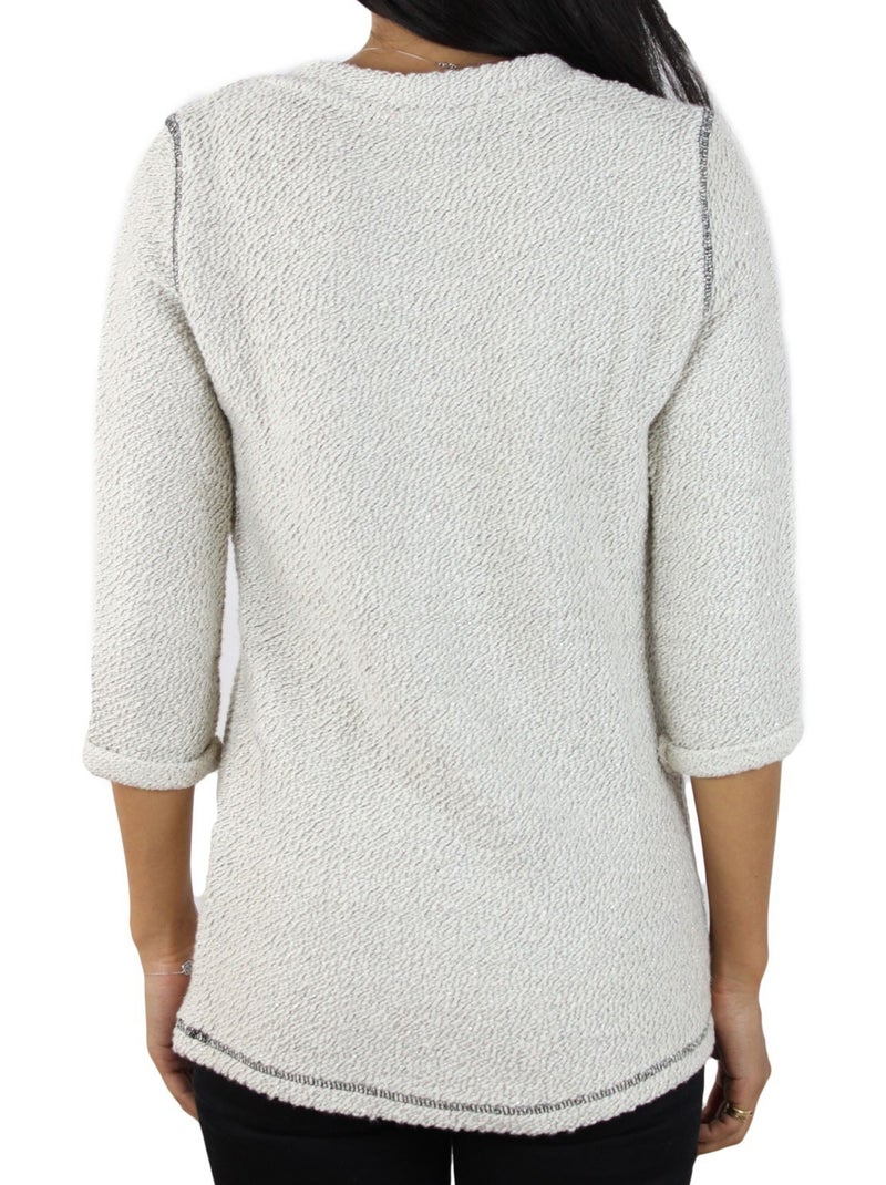 Felpa Karina Kebello Ecru - Kiabi