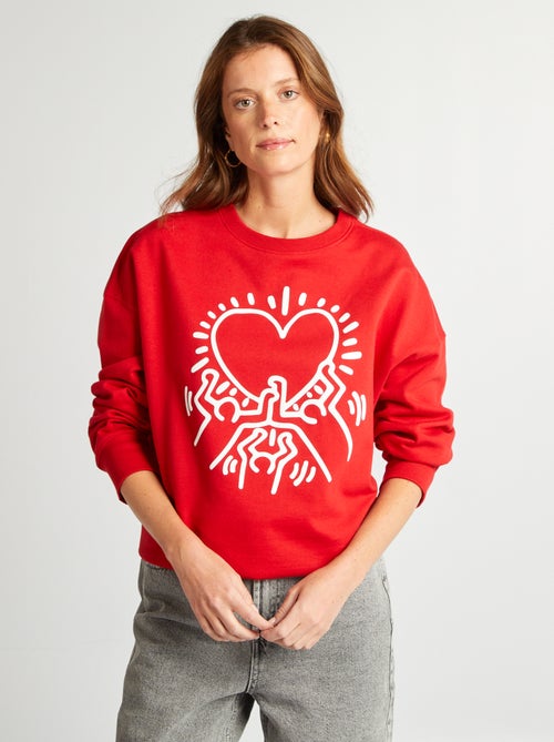 Felpa 'Keith Haring' - 'San Valentino' - Kiabi