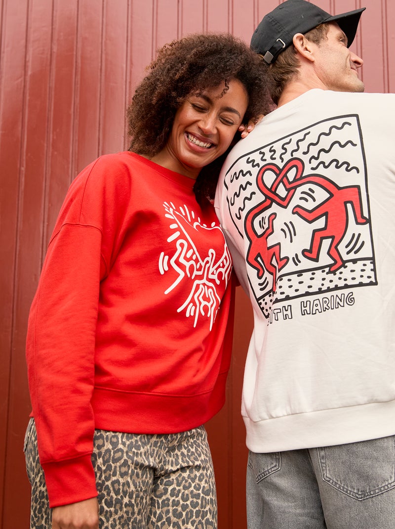 Felpa 'Keith Haring' - 'San Valentino' ROSSO - Kiabi
