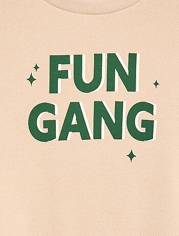 Felpa leggera in felpa garzata con stampa