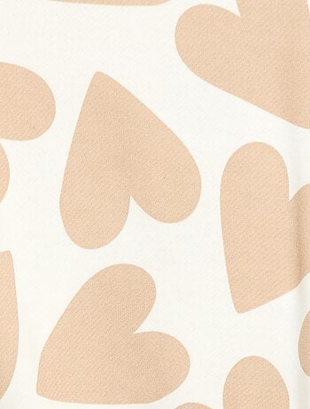 Felpa leggera in felpa garzata con stampa