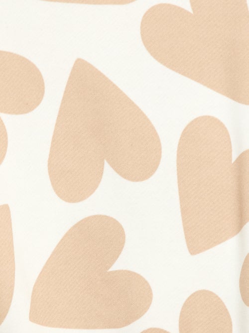 Felpa leggera in felpa garzata con stampa - Kiabi