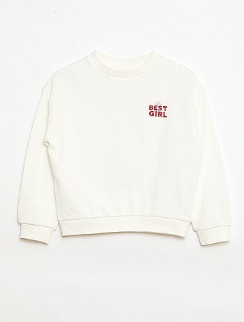 Felpa leggera in felpa garzata con stampa