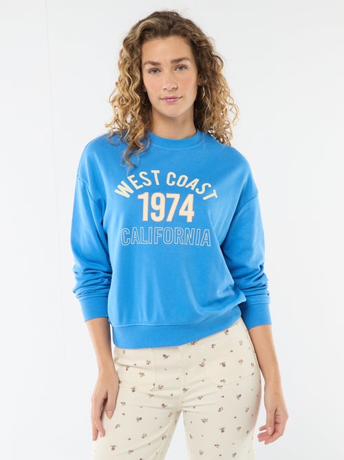 Felpa leggera in felpa garzata con stampa - Kiabi Felpa leggera in felpa garzata con stampa - Kiabi