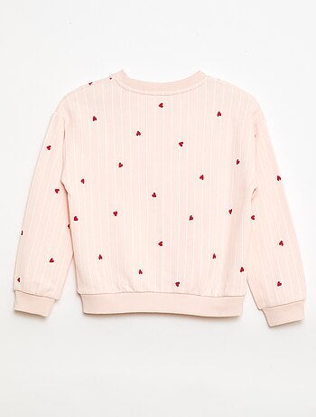 Felpa leggera in felpa garzata con stampa