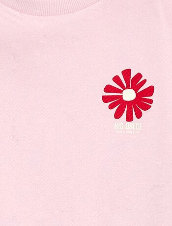 Felpa leggera in felpa garzata con stampa