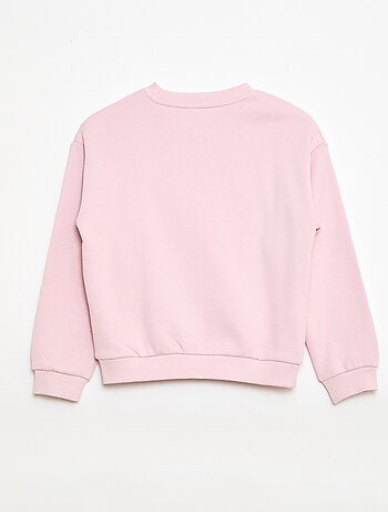 Felpa leggera in felpa garzata con stampa