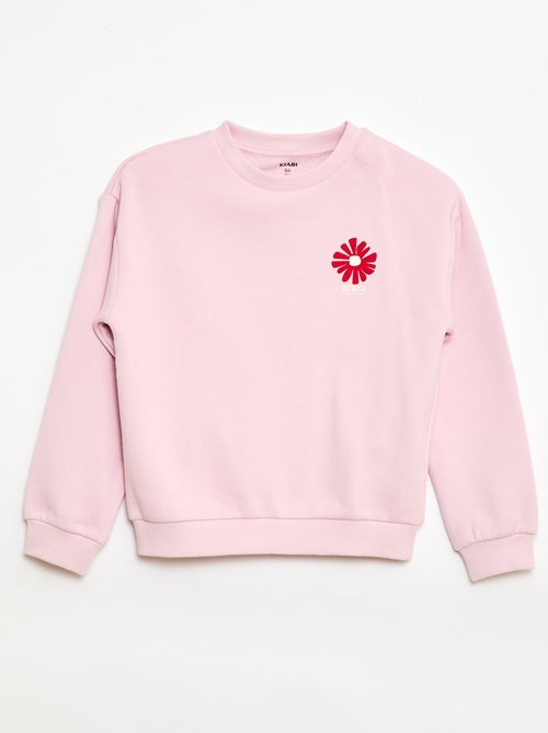 Felpa leggera in felpa garzata con stampa - Kiabi