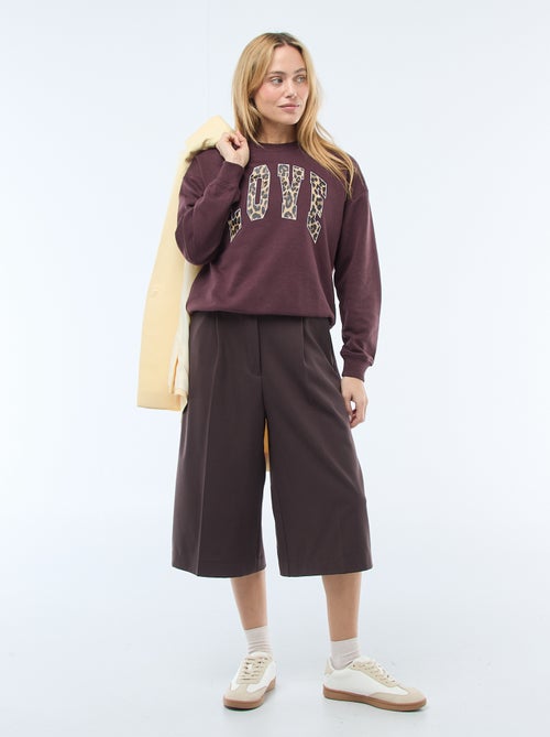 Felpa leggera in felpa garzata con stampa - Kiabi Felpa leggera in felpa garzata con stampa - Kiabi