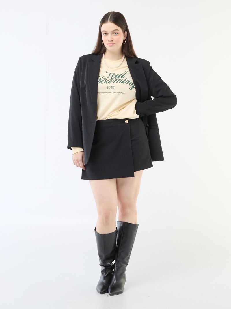 Felpa leggera in French Terry con scritta Bianco - Kiabi