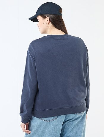 Felpa leggera in French Terry con scritta