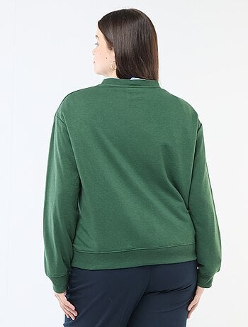 Felpa leggera in French Terry con scritta