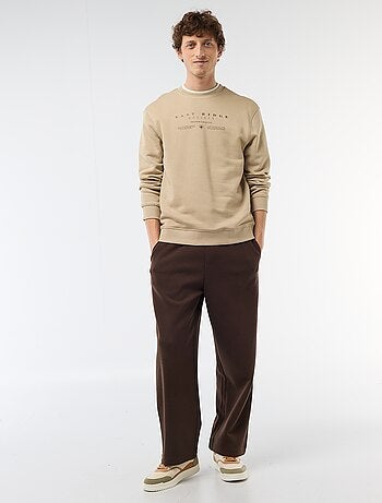 Felpa leggera in mollettone stampata fronte/retro