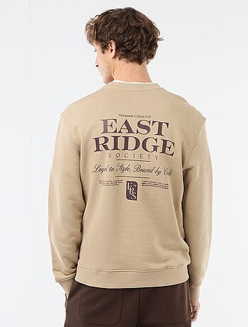 Felpa leggera in mollettone stampata fronte/retro