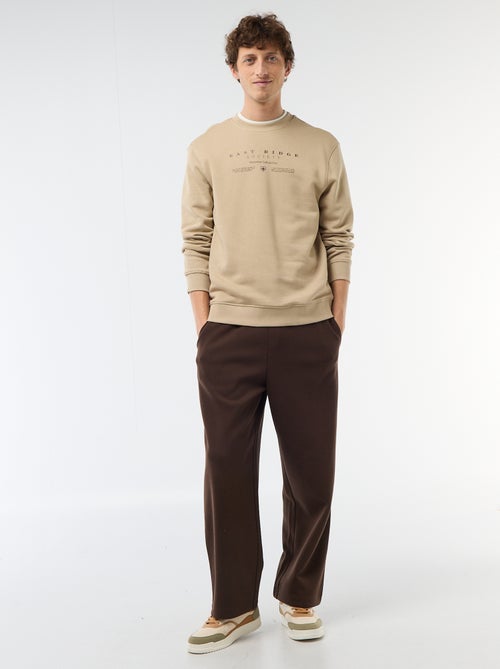 Felpa leggera in mollettone stampata fronte/retro - Kiabi