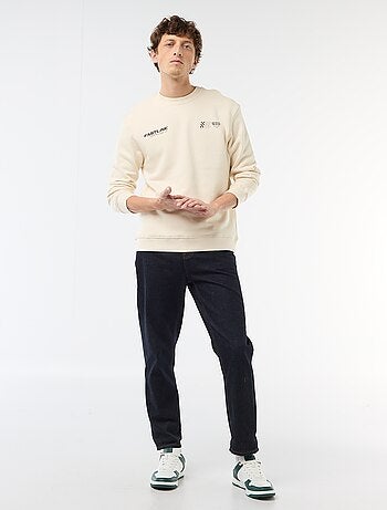 Felpa leggera in mollettone stampata fronte/retro