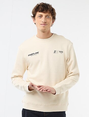 Felpa leggera in mollettone stampata fronte/retro