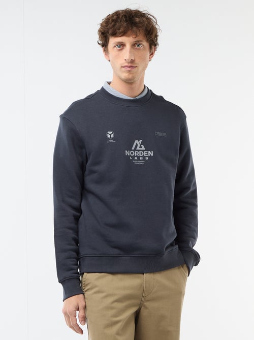 Felpa leggera in mollettone stampata fronte/retro - Kiabi