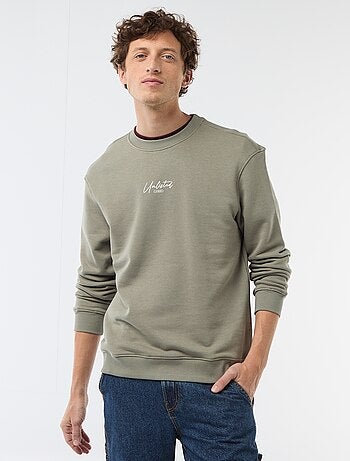 Felpa leggera in mollettone stampata fronte/retro