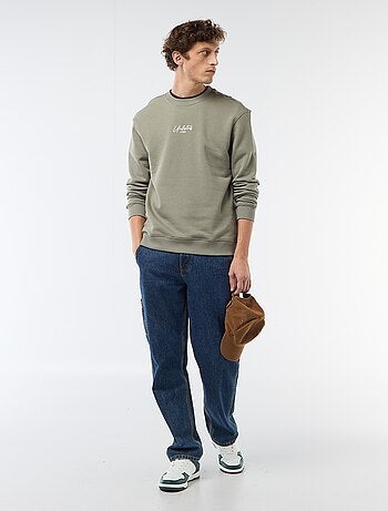 Felpa leggera in mollettone stampata fronte/retro