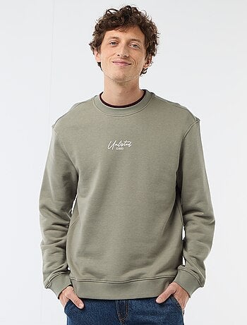 Felpa leggera in mollettone stampata fronte/retro