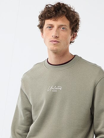 Felpa leggera in mollettone stampata fronte/retro