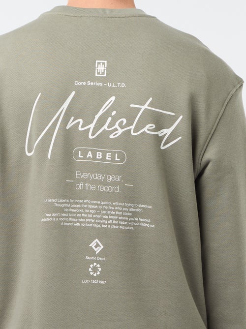 Felpa leggera in mollettone stampata fronte/retro - Kiabi