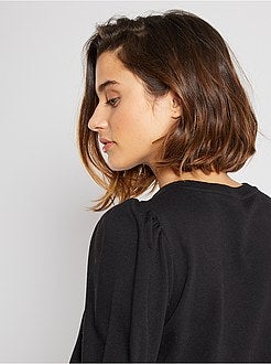 Felpa leggera maniche a sbuffo - Kiabi